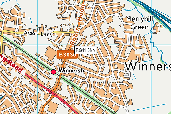 RG41 5NN map - OS VectorMap District (Ordnance Survey)