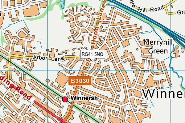 RG41 5NQ map - OS VectorMap District (Ordnance Survey)