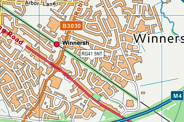 RG41 5NT map - OS VectorMap District (Ordnance Survey)