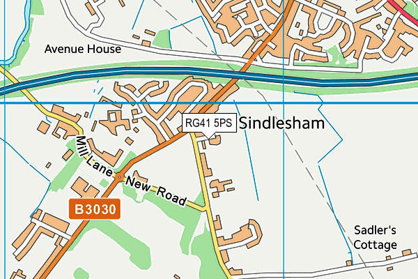 RG41 5PS map - OS VectorMap District (Ordnance Survey)