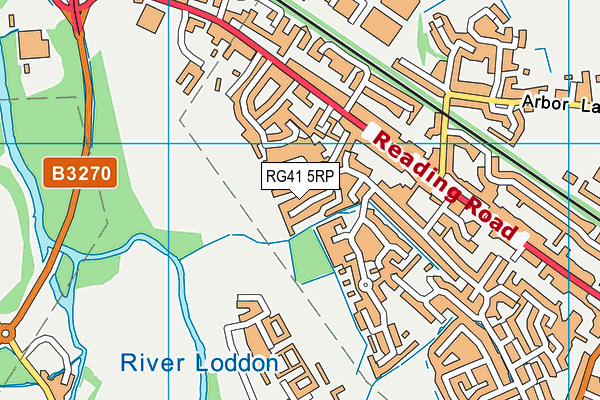 RG41 5RP map - OS VectorMap District (Ordnance Survey)