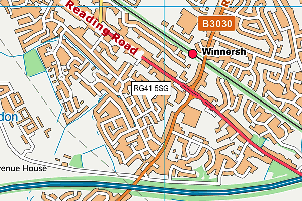 RG41 5SG map - OS VectorMap District (Ordnance Survey)