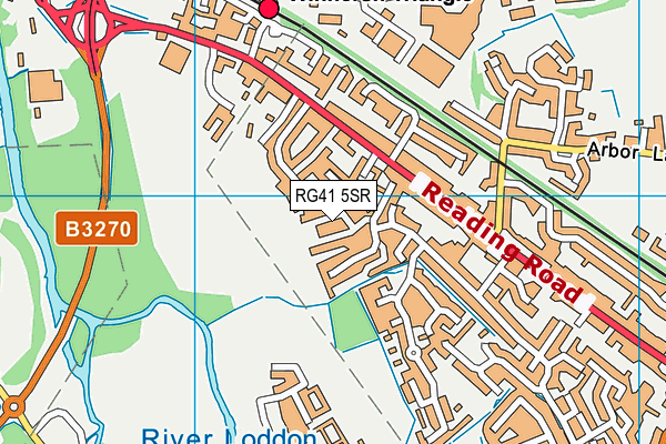 RG41 5SR map - OS VectorMap District (Ordnance Survey)