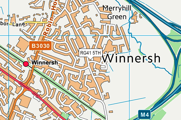 RG41 5TH map - OS VectorMap District (Ordnance Survey)