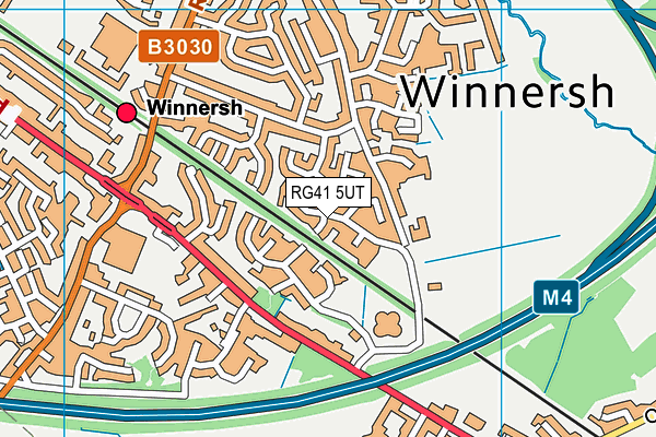 RG41 5UT map - OS VectorMap District (Ordnance Survey)