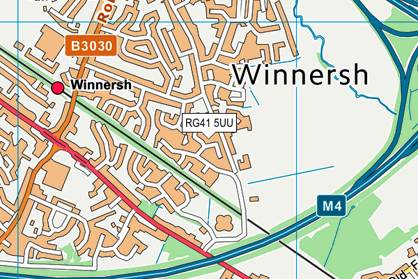 Wheatfield Primary School map (RG41 5UU) - OS VectorMap District (Ordnance Survey)
