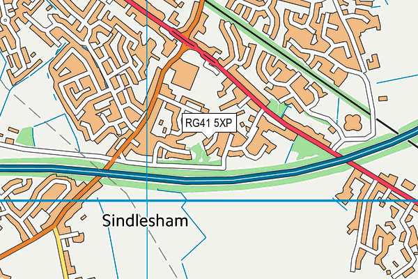 RG41 5XP map - OS VectorMap District (Ordnance Survey)