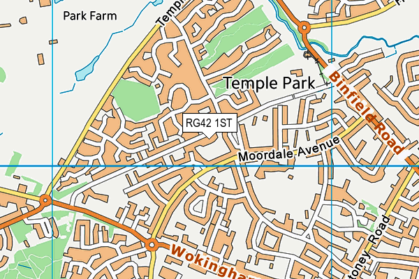 RG42 1ST map - OS VectorMap District (Ordnance Survey)