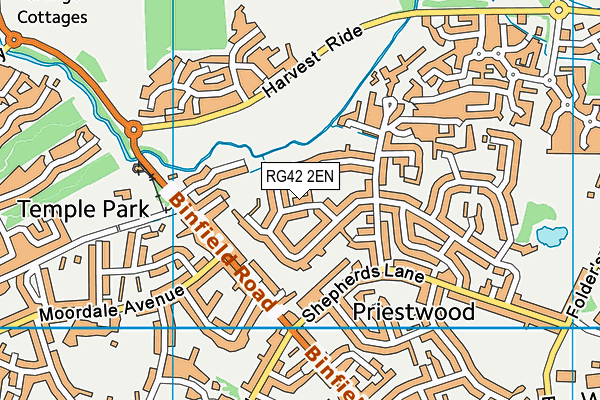 RG42 2EN map - OS VectorMap District (Ordnance Survey)