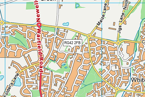 RG42 2FB map - OS VectorMap District (Ordnance Survey)
