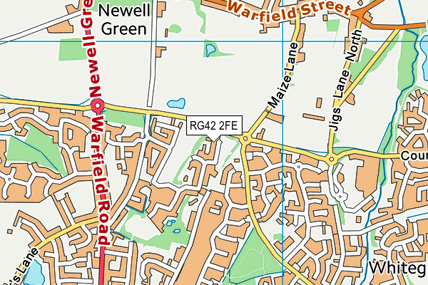 RG42 2FE map - OS VectorMap District (Ordnance Survey)