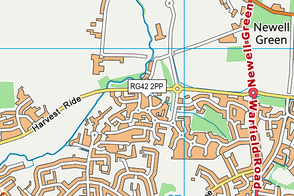 RG42 2PP map - OS VectorMap District (Ordnance Survey)