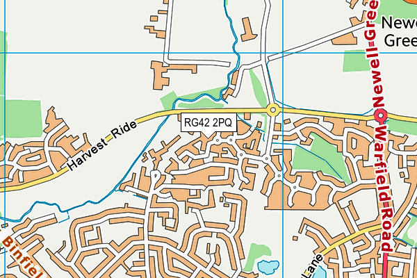 RG42 2PQ map - OS VectorMap District (Ordnance Survey)