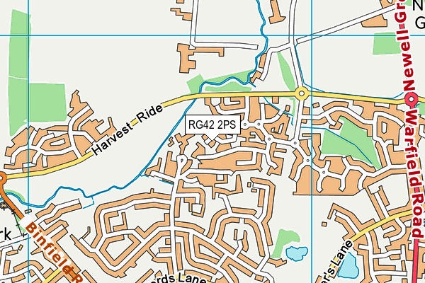 RG42 2PS map - OS VectorMap District (Ordnance Survey)