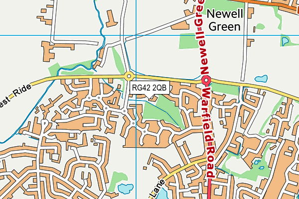 RG42 2QB map - OS VectorMap District (Ordnance Survey)