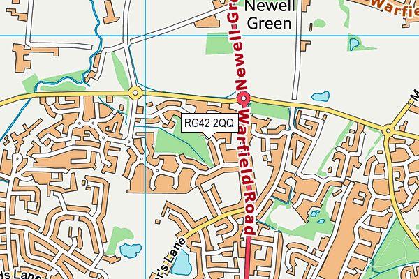 RG42 2QQ map - OS VectorMap District (Ordnance Survey)