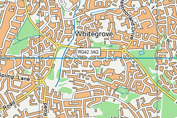 RG42 3AQ map - OS VectorMap District (Ordnance Survey)