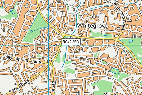 RG42 3EQ map - OS VectorMap District (Ordnance Survey)