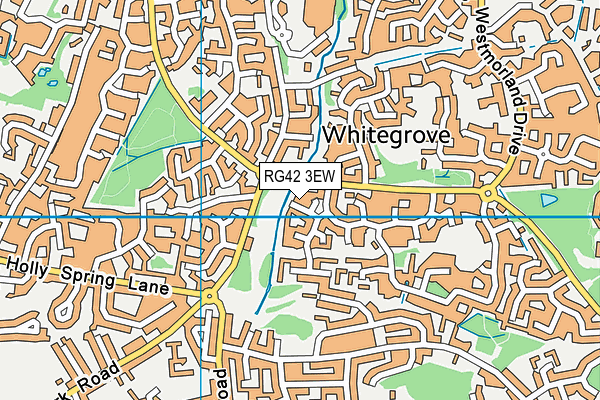 RG42 3EW map - OS VectorMap District (Ordnance Survey)