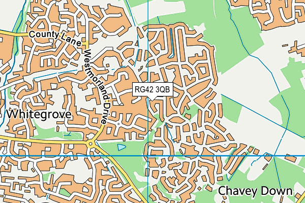 RG42 3QB map - OS VectorMap District (Ordnance Survey)