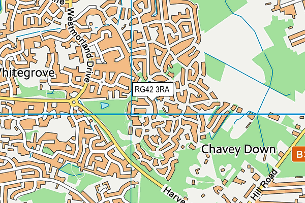 RG42 3RA map - OS VectorMap District (Ordnance Survey)