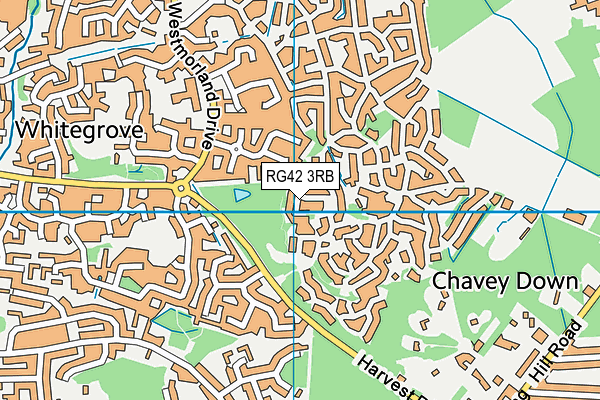 RG42 3RB map - OS VectorMap District (Ordnance Survey)