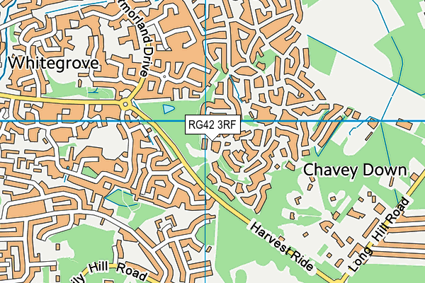 RG42 3RF map - OS VectorMap District (Ordnance Survey)