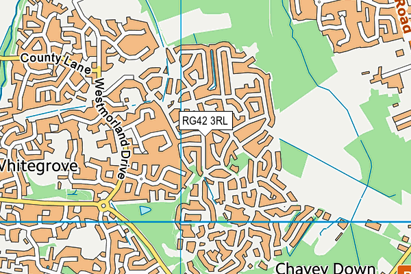 RG42 3RL map - OS VectorMap District (Ordnance Survey)