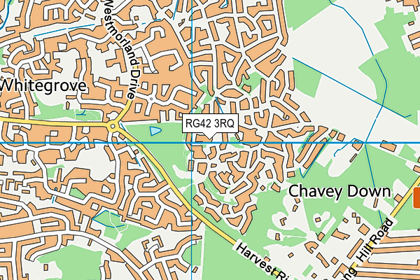 RG42 3RQ map - OS VectorMap District (Ordnance Survey)