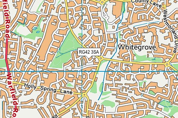 RG42 3SA map - OS VectorMap District (Ordnance Survey)