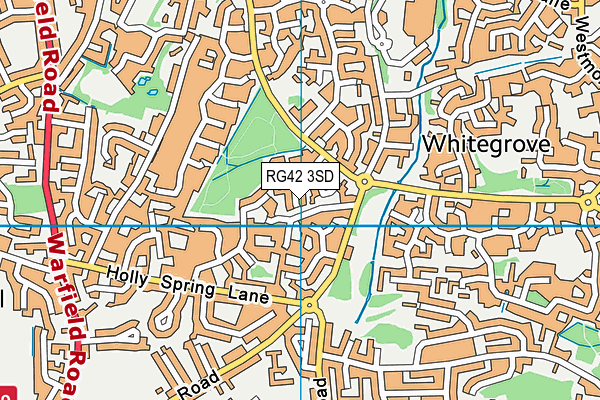 RG42 3SD map - OS VectorMap District (Ordnance Survey)