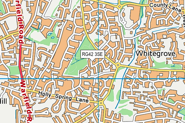 RG42 3SE map - OS VectorMap District (Ordnance Survey)