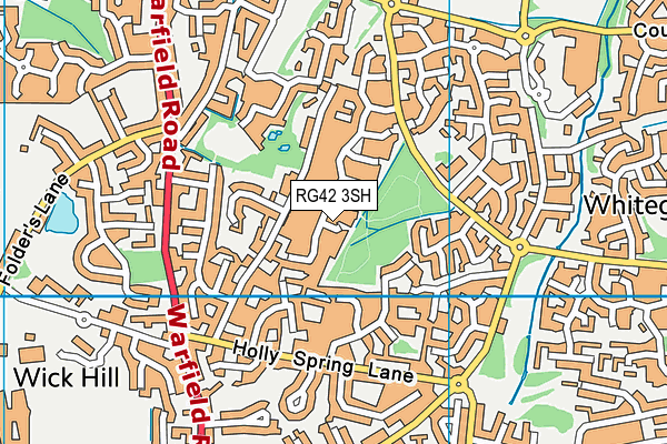 RG42 3SH map - OS VectorMap District (Ordnance Survey)