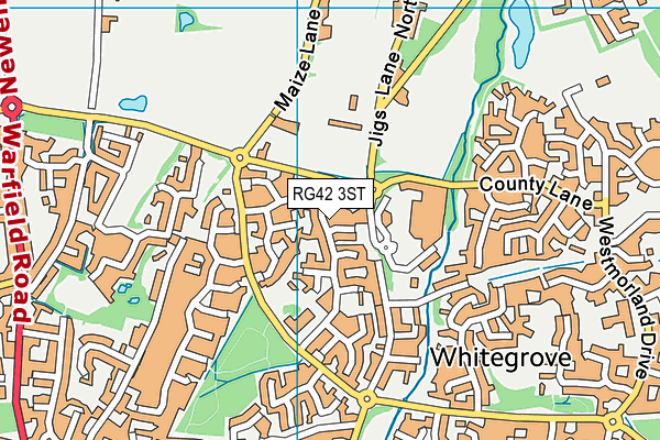 RG42 3ST map - OS VectorMap District (Ordnance Survey)