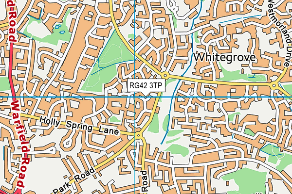 RG42 3TP map - OS VectorMap District (Ordnance Survey)