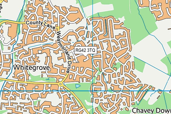 RG42 3TQ map - OS VectorMap District (Ordnance Survey)