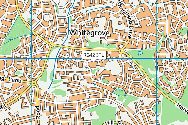 RG42 3TU map - OS VectorMap District (Ordnance Survey)