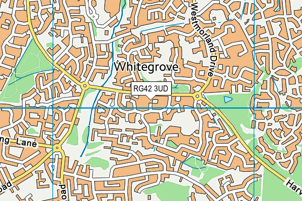 RG42 3UD map - OS VectorMap District (Ordnance Survey)