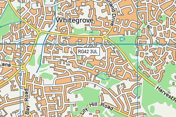 RG42 3UL map - OS VectorMap District (Ordnance Survey)