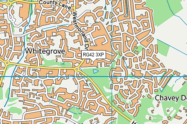 RG42 3XP map - OS VectorMap District (Ordnance Survey)