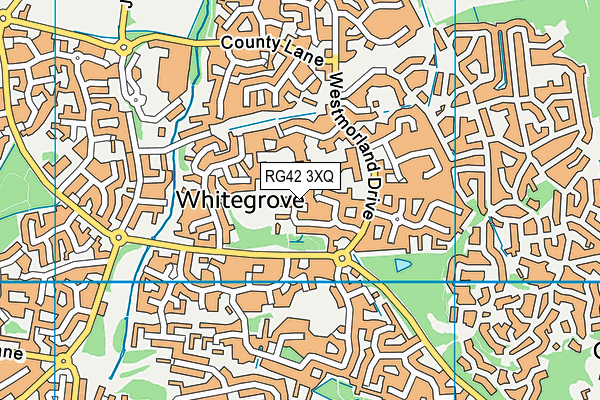 RG42 3XQ map - OS VectorMap District (Ordnance Survey)
