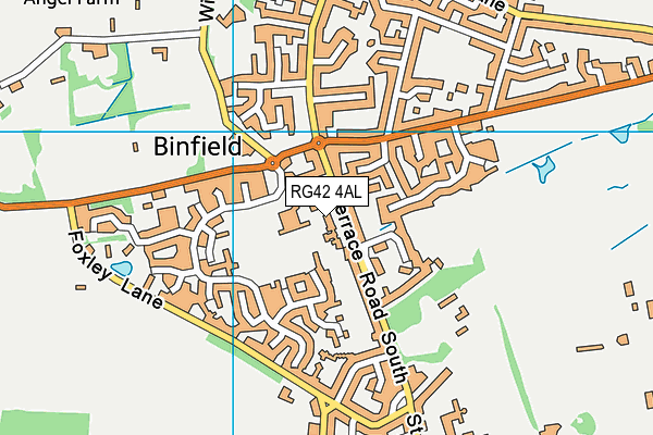 RG42 4AL map - OS VectorMap District (Ordnance Survey)