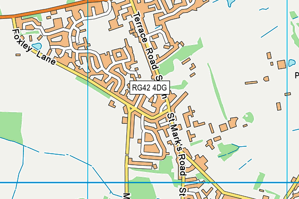 RG42 4DG map - OS VectorMap District (Ordnance Survey)