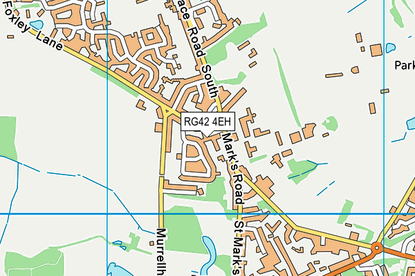 RG42 4EH map - OS VectorMap District (Ordnance Survey)