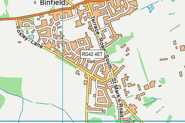 RG42 4ET map - OS VectorMap District (Ordnance Survey)