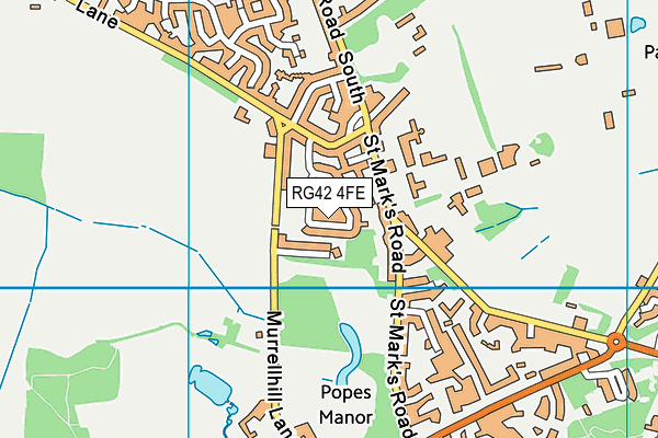 RG42 4FE map - OS VectorMap District (Ordnance Survey)