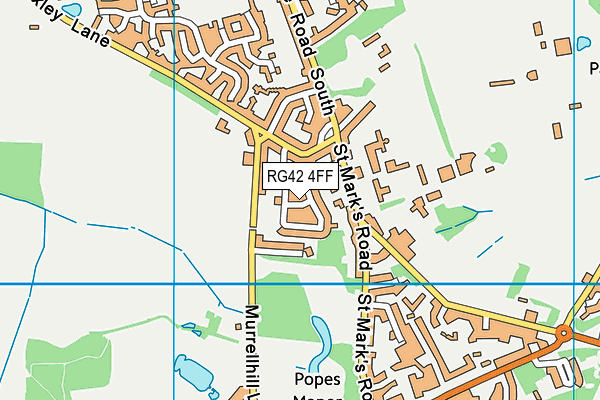 RG42 4FF map - OS VectorMap District (Ordnance Survey)