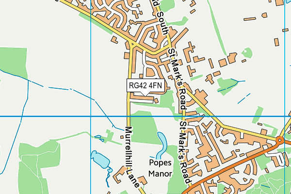 RG42 4FN map - OS VectorMap District (Ordnance Survey)