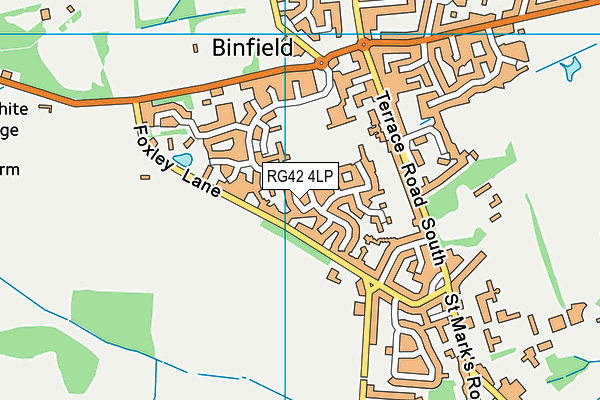 RG42 4LP map - OS VectorMap District (Ordnance Survey)