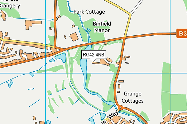 RG42 4NB map - OS VectorMap District (Ordnance Survey)